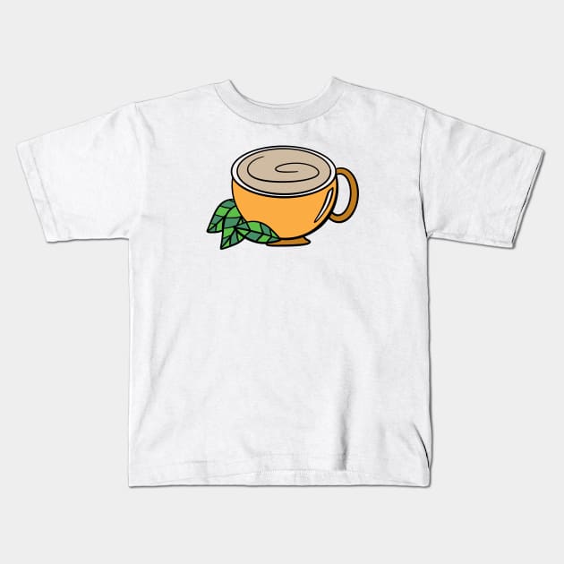 Cup of Tea Kids T-Shirt by Kelly Louise Art